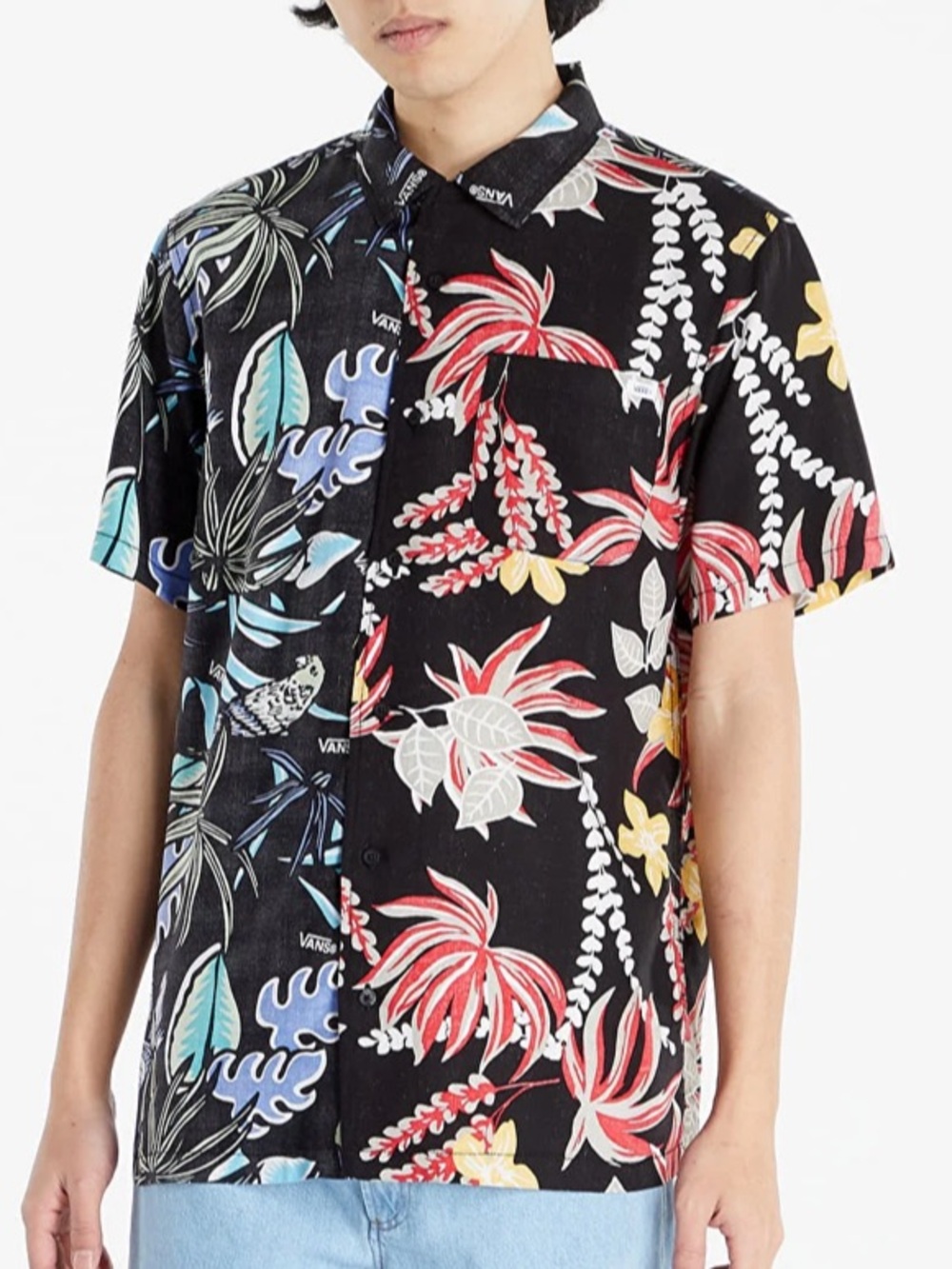 VANS Men’s ANAHEIM PRINT MASHUP WOVEN SHIRT